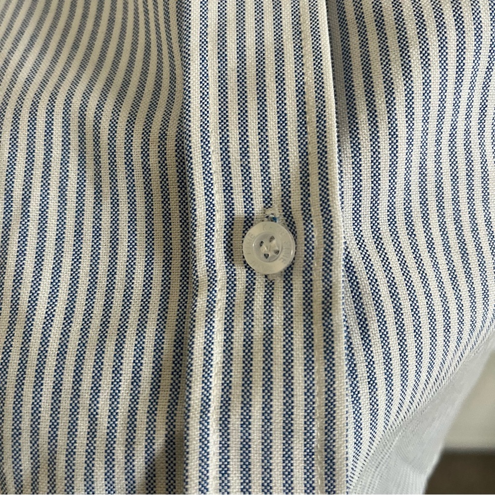 Katie Kime Classic Charlotte Button Down Striped Shirt - Picture 3 of 5